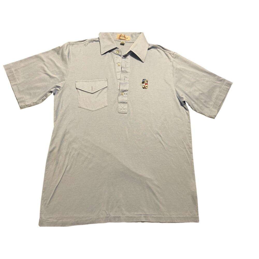 The Titleist Collection Polo Shirt Mens Blue Sz Large Stripe Mickey Mouse - Picture 10 of 10